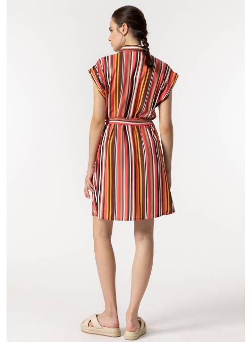 VESTIDO CAMISERO JONAS RAYAS TIFFOSI