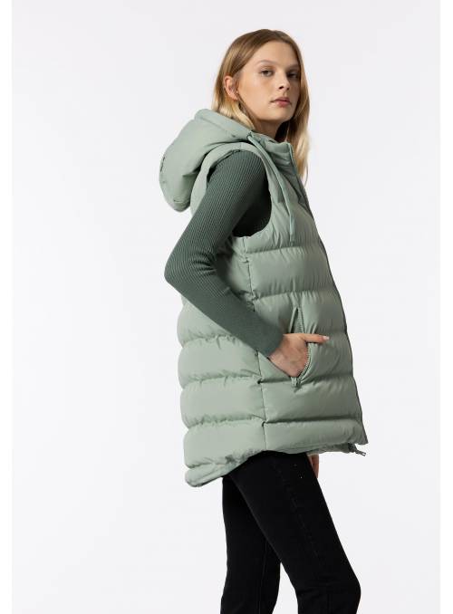 CHALECO PLUMAS FUJI VERDE