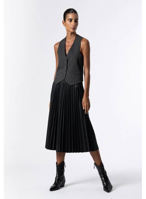 FALDA POLIPIEL KYOTO NEGRA 