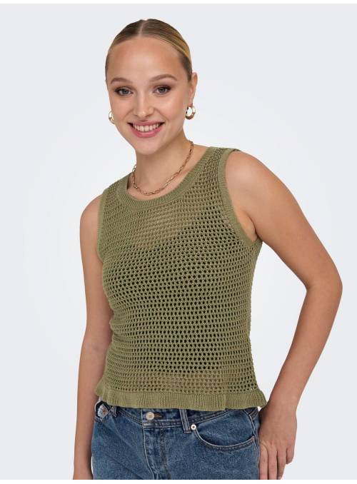 PULLOVER FEM KNIT PC50/CO50 - GREEN - 
